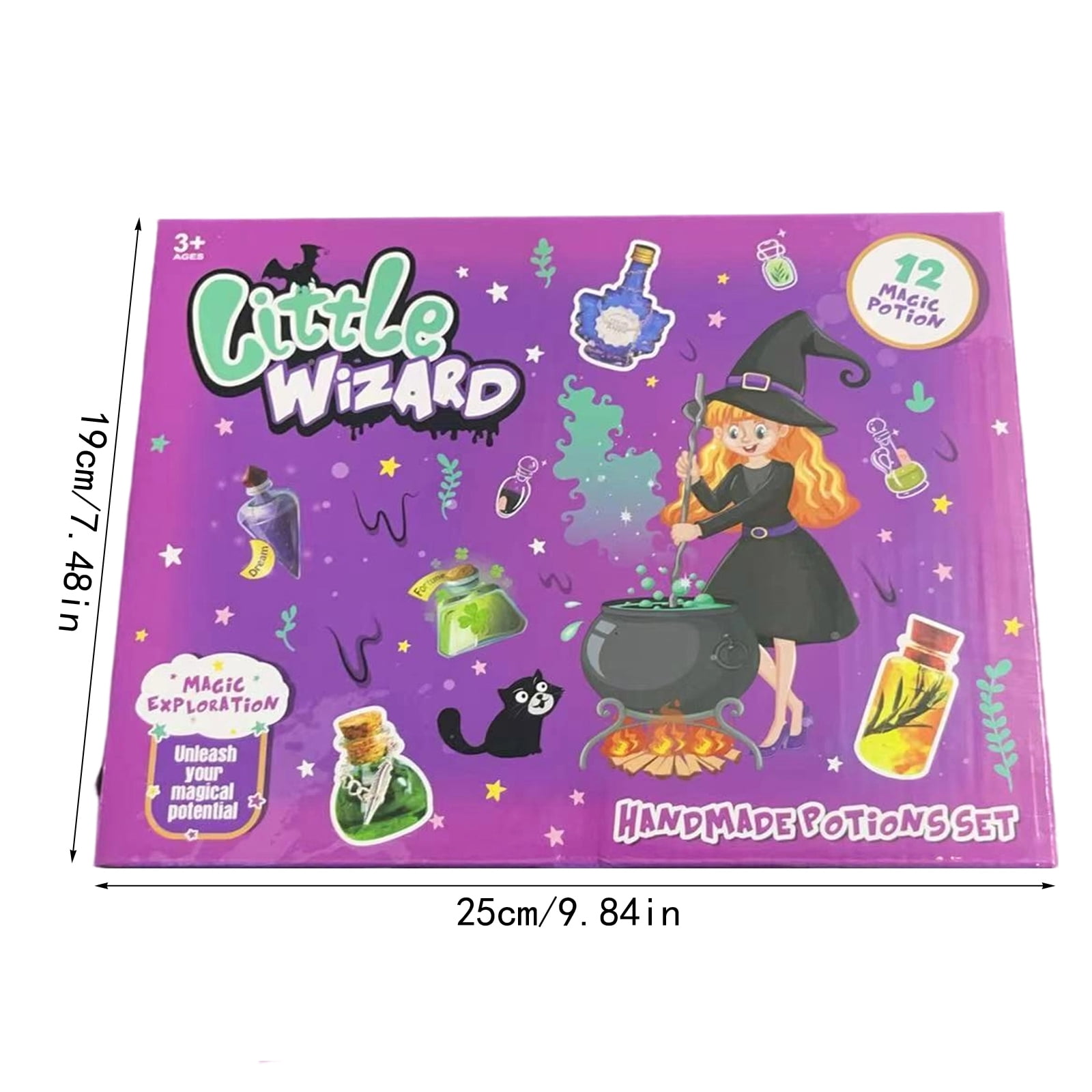 1.7Fl Oz (50Ml) 12-Count Kids Potion Making Kit Diy Craft Set With Glow-In-Dark Beads & Crystals For Science Experiment, Halloween Christmas Birthday Gift For Girls Boys Family