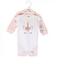 thumbnail image 2 of Little Treasure Baby and Toddler Girl Hoodie, Bodysuit or Tee Top, and Pant Set, Unicorn Baby, 3-6 Months, 2 of 2