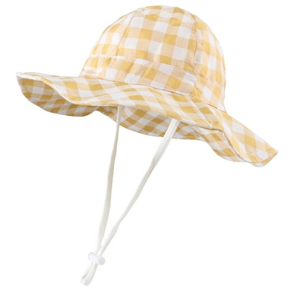 TBWNWG Baby Sun Hat 6-12 Months With UPF 50+ Outdoor Adjustable Toddler Beach Hat With Wide Brim Bucket Hats
