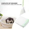 thumbnail image 5 of Cat Litter Sifting Liners - Portable Drawstring Waste Bags, Heavy-Duty Non-Stick Filter Bags for Litter Box Cleaning, Pack of 7 (6 Sifting & 1 Solid), White, L, 5 of 9