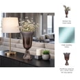thumbnail image 5 of Two-Tone Chalice Glass Vase for Living Room Decor - Modern Home Decor Accents with Sculptural Base - Decorative Flower Vase for Room, Bedroom, House, Office, and Table Styling - 18", Bronze & Copper, 5 of 11