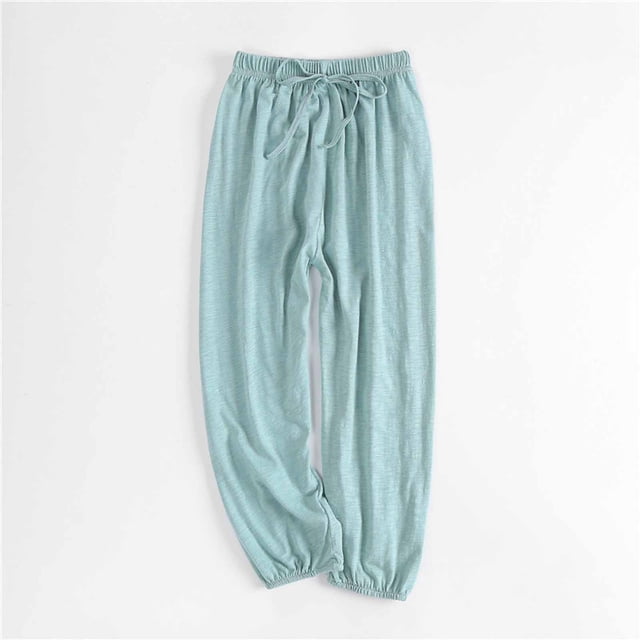 Pantalons Lanternes Fins et Amples pour Enfants Été Garçons Filles Pantalons Longs de Protection Solaire Taille Élastique