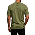 thumbnail image 6 of IWRICH Wait for Me I Have Little Legs,T-Shirt for Men Short Sleeve Crew Neck Slim Fit Streetwear Basic Fashion Tees Army Green S, 6 of 6
