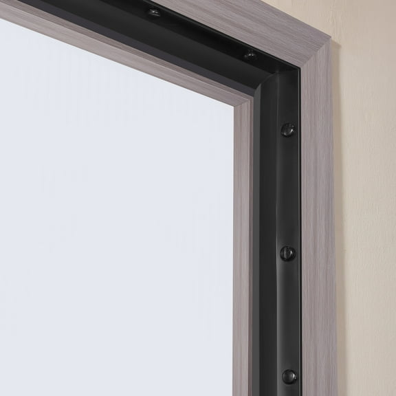 KFFKFF Garage Door Seals Bottom Rubber, 20 FT All-Purpose Weatherproofing Seal, Combination of Soft and Rigid Components, Garage Door TPE Seals Equipped with Adhesive Backing and Screws, Black