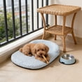 thumbnail image 4 of Bomd Orthopedic Dog Beds Large Sized Dog, Washable Waterproof Oval Large Dog Bed with Removable Cover, Pet Bed with Bolster & Non-Skid Bottom, Blue, 17.7''x13.8'', 4 of 6