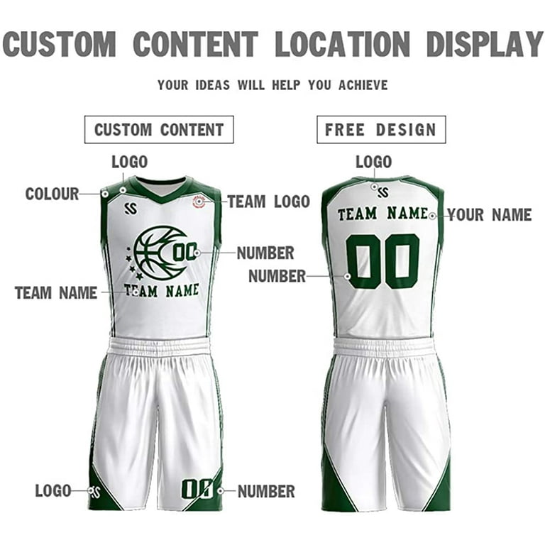 Custom Basketball Jersey for Men Youth Custom Jersey Basketball Uniforms  Team Sportwear with Name Number Logo