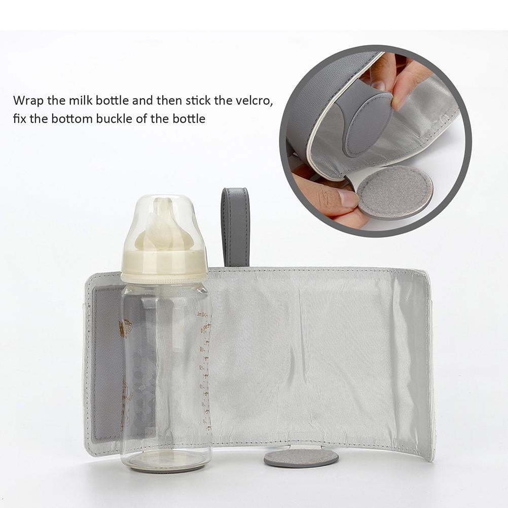 SQLEA Bottle Warmer Bag 3 Temperature Adjustable Portable Baby Bottle Warmer for Home and on the Go