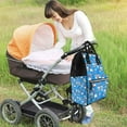 thumbnail image 6 of Xecao Gnomes in USA print Large Capacity Nappy Bag is a multi-functional waterproof travel backpack, perfect as a nursing bag or mummy backpack for women, 6 of 6