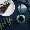 thumbnail image 6 of FMSHPON Octopus Nautical Anchor Rudder Seahorse Set of 8 Round Coaster for Drinks, Absorbent Ceramic Stone Coasters Cup Mat with Cork Base for Home Kitchen Room Coffee Table Bar Decor, 6 of 6