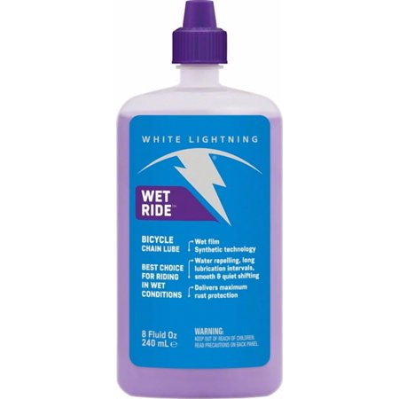 White Lightning Wet Ride Bike Chain Lube - 8oz  Drip price history on PriceWatchPro