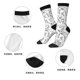 thumbnail image 5 of Balery Black White Music Calcetas Largas con Estampado para Hombre y Mujer – Suaves y Transpirables, Talla Única (US 5-11), 5 of 6