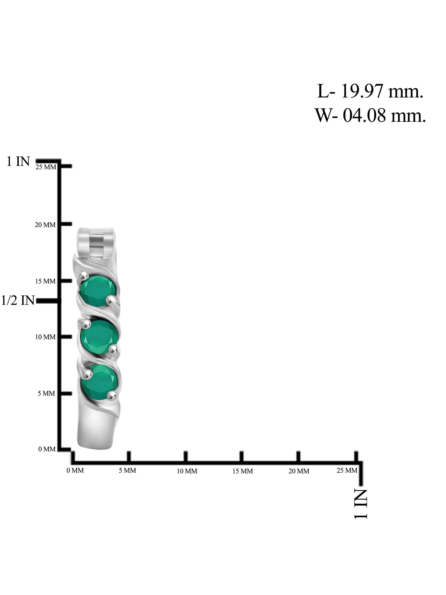 JewelersClub 0.75 CTW Emerald Hoop Earrings – Sterling Silver (.925)| Hypoallergenic Hoops for Women - Round Cut Set with Post Backs
