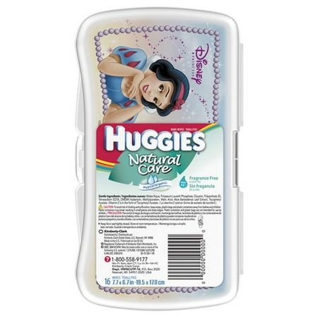 HUGGIES Natural Care Aloe & E Fragrance Free Baby Wipes, 16ct
