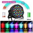 thumbnail image 1 of 36 LED Stage Light, RGB Par Can DJ Light with Electronic Display 7CH DMX Sound Control for Party Wedding Club Concert Festival, 1 of 7