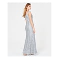 thumbnail image 2 of SPEECHLESS Womens Silver Maxi Mermaid Evening Dress Juniors Size: 1, 2 of 4