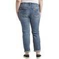 thumbnail image 3 of Silver Jeans Co. Women's Plus Size Boyfriend Mid Rise Slim Leg Jeans Waist sizes 12-24, 3 of 3