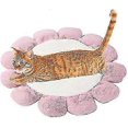 thumbnail image 2 of Flower Shaped Pet Bed Plush Cat Bed Warm Cat Nest Soft Puppy Pillow Cat Basket Round Bed Comfortable And Cute Washable Cat Pillow 60cm (white), 2 of 5