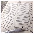 thumbnail image 3 of Microblading Supplies Inkless Double Sided Practice Skin For Eyebrow Tattoos: Permanent Makeup Silicone Skins To Practice Brow Micro-Blading And Needling, Fake Skin Sheets (12 Bl, 3 of 6