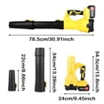 thumbnail image 2 of Soplador de hojas SIEARPUORL inalámbrico 21V con 6 velocidades y 200 MPH, color amarillo, 2 of 7