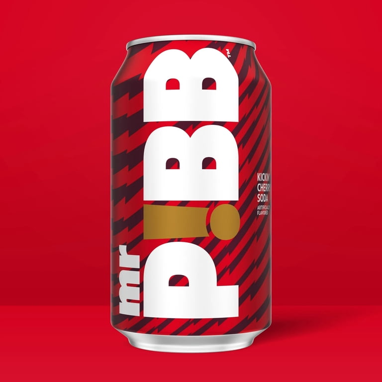 Mr. Pibb Cherry Soda, 12 fl oz, 12 Pack Cans with Spicy Kick