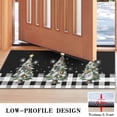 thumbnail image 7 of Christmas Doormat Buffalo Plaid Christmas Tree Merry Christmas Floor Mat,Xmas Winter Holiday Non Slip Low-Profile Sink Mat Decorations for Home Kitchen 17x30 Inches, 7 of 7