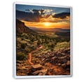 thumbnail image 2 of Designart "Sunset In New Mexico horizon III" New Mexico Floater Framed Canvas Print, 2 of 7