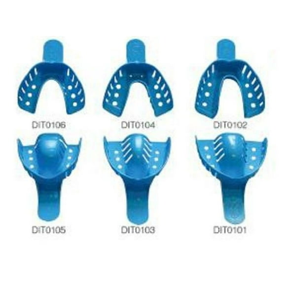 Dental Disposable Plastic Perforated Impression Trays Large Upper 120/pk