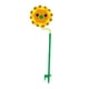 thumbnail image 3 of Aspersor de agua de dibujos animados. Divertido aspersor de jardín que se conecta a la manguera de jardín giratoria. Girasol, 3 of 9