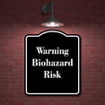 thumbnail image 2 of Warning Biohazard Risk BLACK Aluminum Composite Sign 15''x18'', 2 of 9