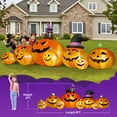 thumbnail image 6 of Yexmas 8.5FT Long Halloween Inflatables Pumpkin,8 Pumpkins Halloween Blow Ups with Black Cat & Witches Hat for Halloween Party Outdoor Yard Garden Lawn Decor, 6 of 8