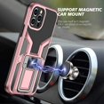 thumbnail image 5 of Funda revolucionaria diseñada para iPhone 12 Pro de 6.1 pulgadas con soporte, [Protección a nivel de armadura] Funda delgada a prueba de golpes con ranuras verticales/horizontales, 5 of 5
