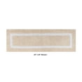 thumbnail image 3 of Better Trends 3 Piece Bathroom Rugs Set 100% Cotton Soft Bath Mat Water Absorbent, Reversible, Machine Washable for Home, Bathroom Decor Toilet Base Contour Mat, Hotel Multi Collection - Sand/White, 3 of 7