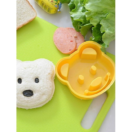 

Tohuu Bear Shape Sandwich Mold DIY Toast Shape Maker for Boys and Girls Bear Mould Sandwich Cutters for Kids Bread Embossing Tool steadfast