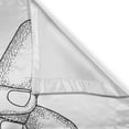 thumbnail image 3 of Ambesonne Popstar Party Kitchen Curtains, Rock High Sign, 55"x39", Black and White, 3 of 3