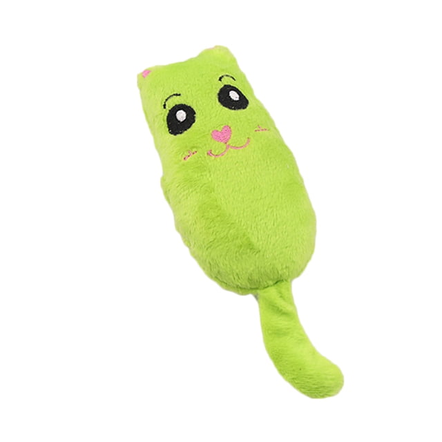 Methold Juguetes de peluche para masticar mascotas, juguete Animal de peluche de dibujos animados, Animal de terciopelo para morder la Juguetes para gatos Verde