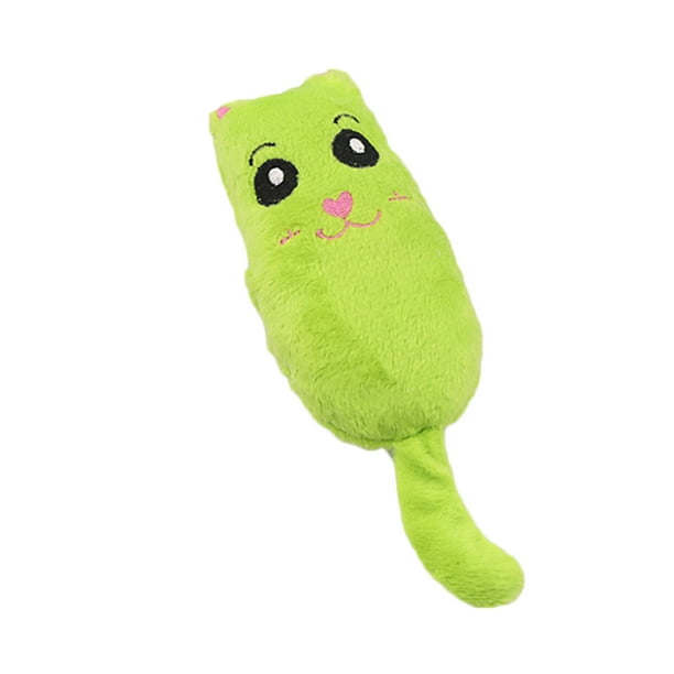 Methold Juguetes de peluche para masticar mascotas, juguete Animal de peluche de dibujos animados, Animal de terciopelo para morder la Juguetes para gatos Verde