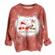 thumbnail image 2 of ICHUANYI Liquidación Moda Mujer Cuello Redondo Manga Larga Camiseta Impresión Blusa Suelta Tops ICHUANYI WER202308245594, 2 of 5