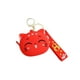 thumbnail image 1 of Monedero Qarigey de PVC rojo diseño especial pequeño llavero, 1 of 6