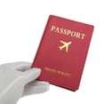 thumbnail image 2 of Unique Bargains 1 Pc Passport Holder Portable Passport Sleeve Red, 2 of 2