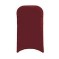 YCC Linens - 6 Pack Stretch Spandex Folding Chair Covers Burgundy ...