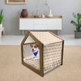 thumbnail image 3 of Retro Pet House, Cupcakes with Dots in Soft Colors Romantic Pastries Repetitive Vintage Art, Outdoor & Indoor Portable Dog Kennel with Pillow and Cover, 5 Sizes, Multicolor, by Ambesonne, 3 of 5