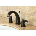 thumbnail image 2 of Kingston Brass KB8985NDL NuvoFusion Two-Handle 3-Hole Deck Mount Widespread Bathroom Faucet with Pop-Up Drain in Oil Rubbed Bronze, 2 of 7