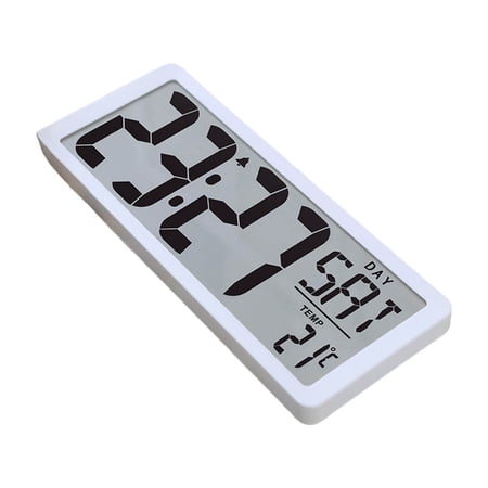14Inch Digital Wall Clock With Auto DST, Temperature, And Date Contemporary Clocks For Office And Home