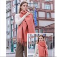 thumbnail image 3 of Bufandas De Cachemira Para Mujer Chales Y Bufandas Grandes De Cachemira Bufanda tipo manta ligera para vestidos de noche Cálido Diario Viajes Oficina Rosa 66 cm * 180 cm, 3 of 3