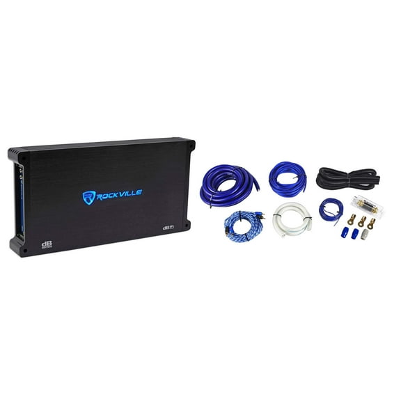 Rockville dB15 6000 Watt Peak/1500w RMS Mono 2 Ohm Amplifier Amp Kit