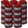 thumbnail image 2 of Ringside Mexican-Style Boxing Handwraps - Elastic Cotton, Thumb Loop, Hook & Loop Closure, Machine Washable - Red, 10 Pack, 2 of 4