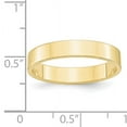 thumbnail image 3 of Primal Gold 10 Karat Yellow Gold 4mm Lightweight Flat Band Size 4.5, 3 of 6