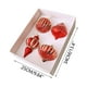 thumbnail image 2 of Juego de adornos de bola de Navidad 4PC | Formas variadas galvanizadas y pintadas a mano | Plástico duradero, decoración elegante para árboles navideños, decoración festiva versátil, brillo duradero, 2 of 5