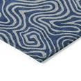 thumbnail image 5 of HomeRoots 599824 9 x 12 ft. Navy Blue & Gray Abstract Washable Indoor & Outdoor Rectangle Area Rug, 5 of 5