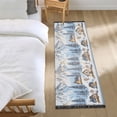 thumbnail image 3 of Yayeee Runner Rug for Bedroom 2'x6' Machine Washable Hallway Non Slip Mat, Winter Village, 3 of 8